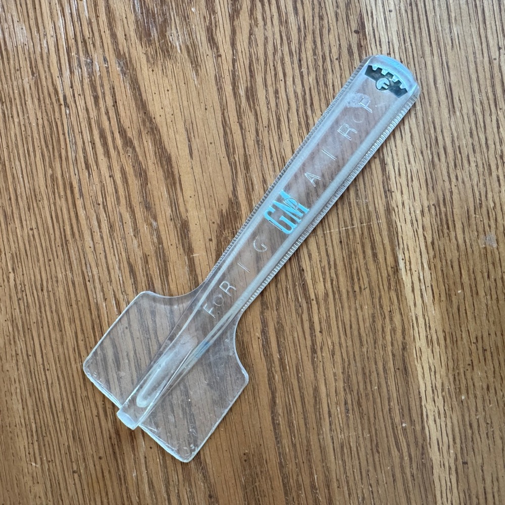 Vintage Frigidaire GM General Motors Clear Lucite‎ Freezer Frost Scraper Tool